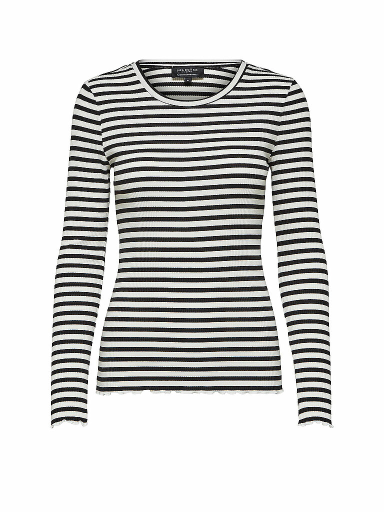 SELECTED FEMME Langarmshirt SLFANNA  schwarz | S